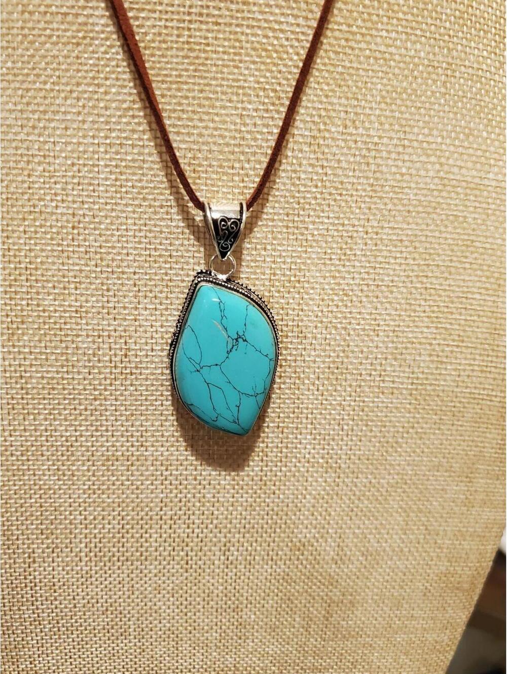 925 turquoise Necklace - Picture 12 of 12